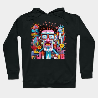 Neo-expressionism Diorama Shape Hoodie